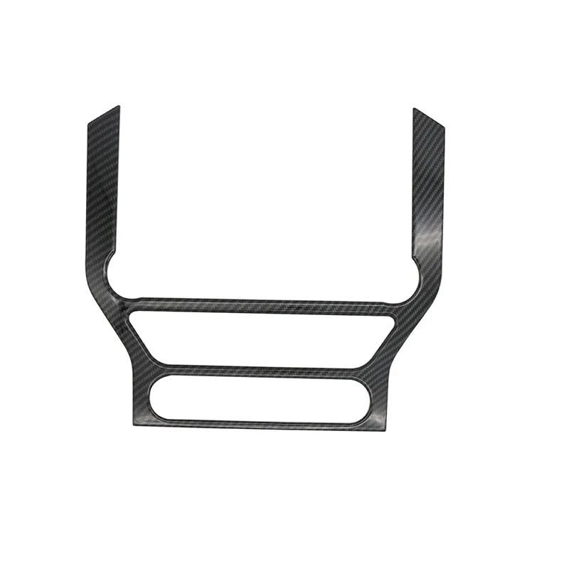 For Ford Mustang Dash Board GPS Panel Cover Trim Decorative Frame For Mustang 2015 - 2018 Carbon Black (7)