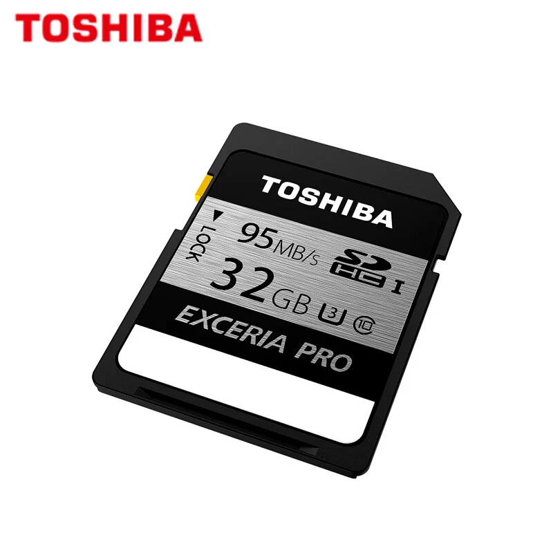 TOSHIBA SD карты EXCERIA PRO SDXC 128 Гб 64 ГБ SDHC 32 Гб Class10 UHS-I U3 карты памяти 95 МБ/с. N401 флеш-карта для видеокамеры