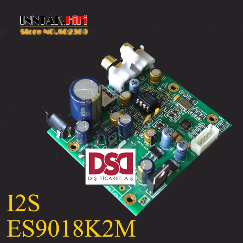 HiFi ES9018K2M ES9018 I2S Input DAC decoder Board , Support XMOS USB ...