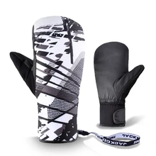 Водонепроницаемые теплые женские и мужские перчатки для сноуборда, лыжного спорта, снегохода, мотоцикла, спорта на открытом воздухе, Зимние перчатки для велоспорта, снежные варежки