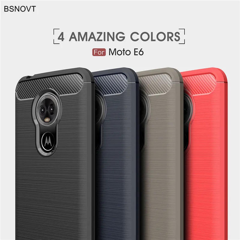 

For Motorola Moto E6 Cover Case Silicone Hard Bumper Case For Motorola Moto E6 Phone Cover Back Case Funda Capa