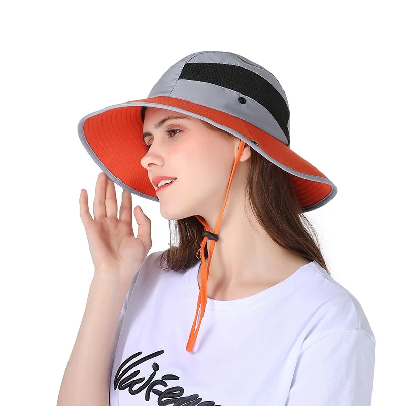 Spring Autumn Hats Woman Foldable Outdoor climbing hat Defence Sunshade