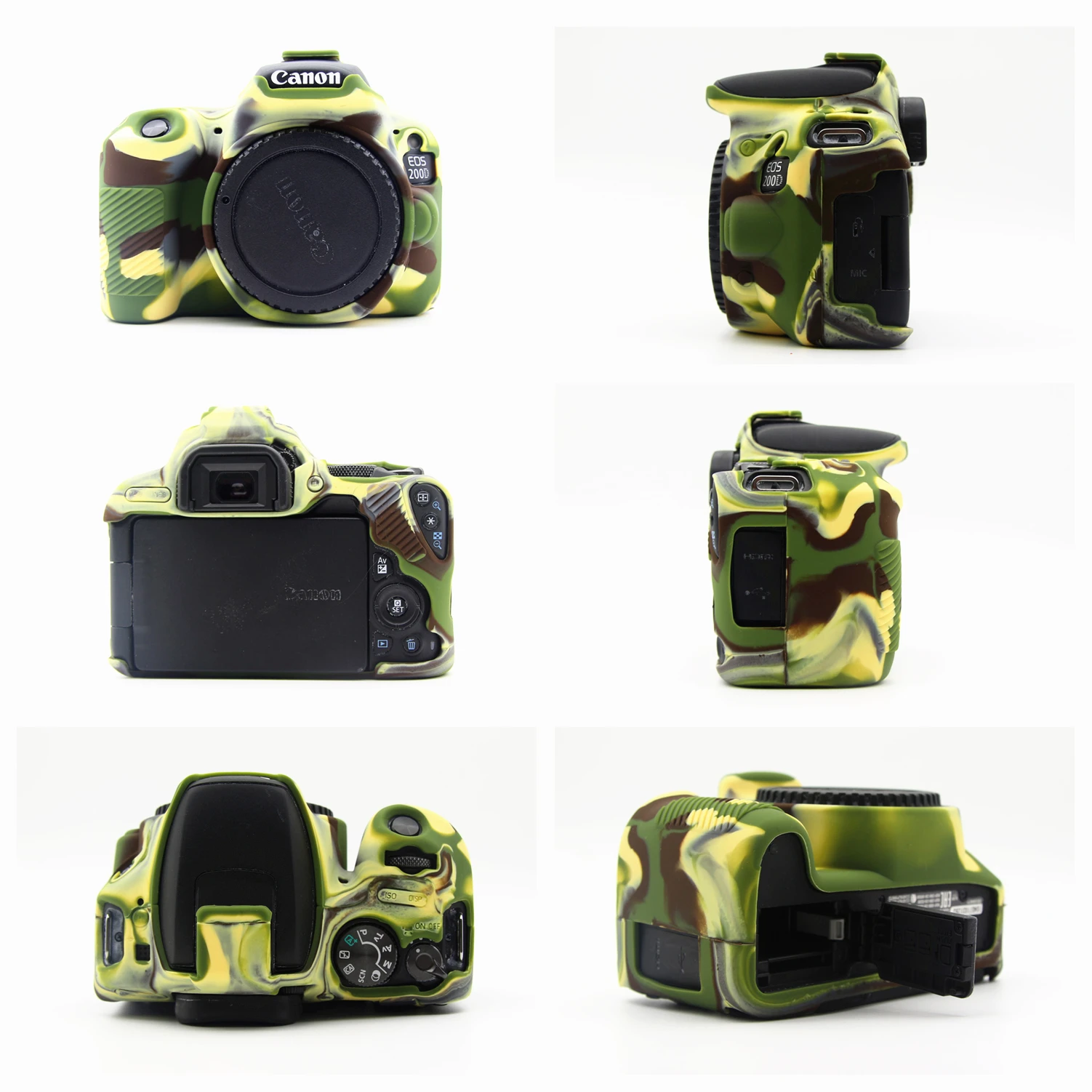 Capa de Silicone de Borracha Capa do Corpo Pele para Canon Macia Protetor - ii Rebel Sl2 Sl3 Beijo x9 X10 Dslr Câmera Eos 200d 250d - Image 6