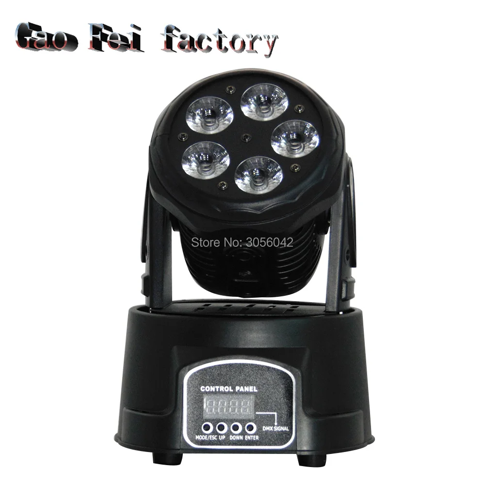 

5x15w LED RGBWA+UV 6in1 Mini Moving Head Light DMX Wash Light DJ Effect Controller Dj Equipment Projector