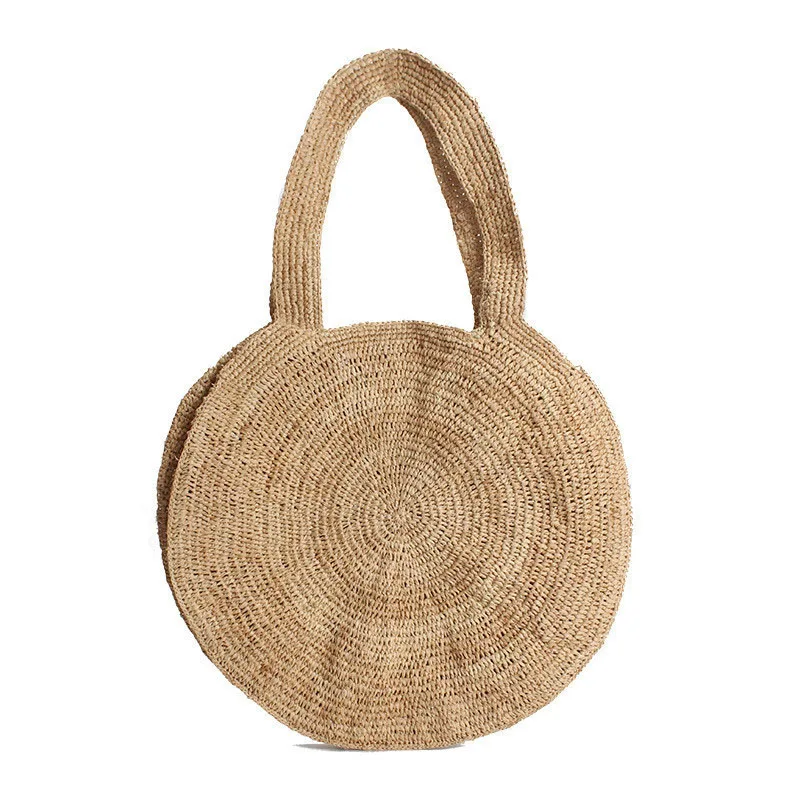 

beach bag round straw tote bag large big Jumbo circular summer bag women natural boho handbag 2018 Bohemian ins drop shipping