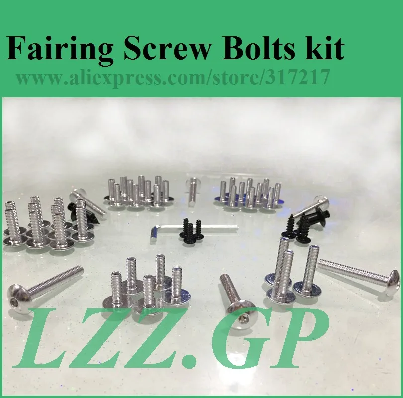 Full set Fairing bolts kit screws for Kawasaki NINJA ZX7R 1996 1997