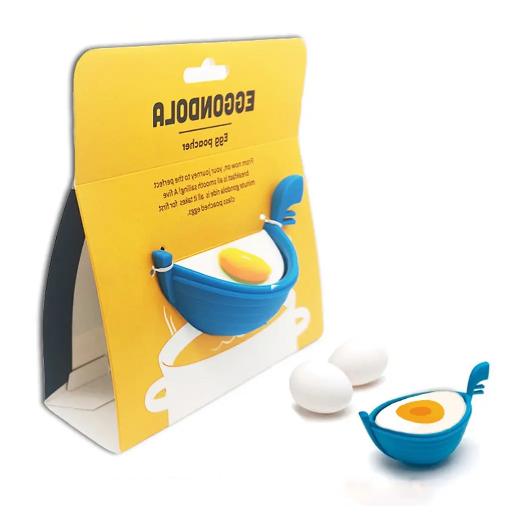 

Water Wave Egg Boat Water Boiled Egg Mold Home Kitchen Cute Boat Type Silicone Diy Food Creation Blue