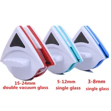 Accueil Glass Window Cleaner Outil Double Face Magnétique Fenêtre En Verre Brosse De Nettoyage D’essuie-Glace Surface Utile Brosse 3-8mm 5-12mm 15-24mm