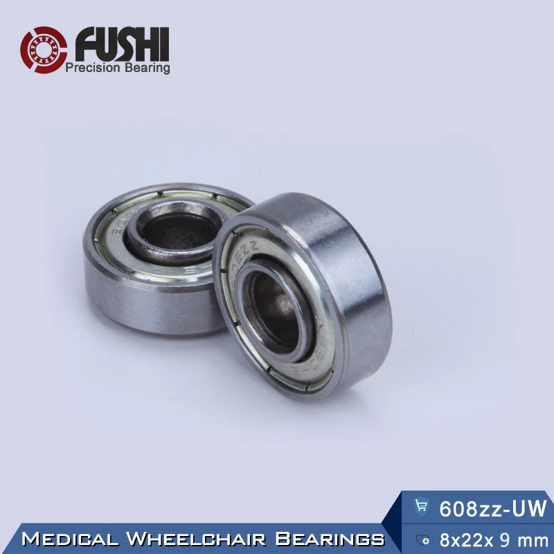 Wheelchair Front Wheel Small Bearing Anti Friction (3 Pcs) 8 x 22 x 9