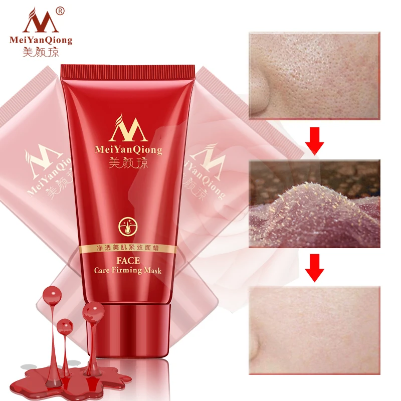 

Deep Cleansing Remove Blackhead Mask purifying peel off Black mud facial mask strawberry nose Acne remover Face skin clean care