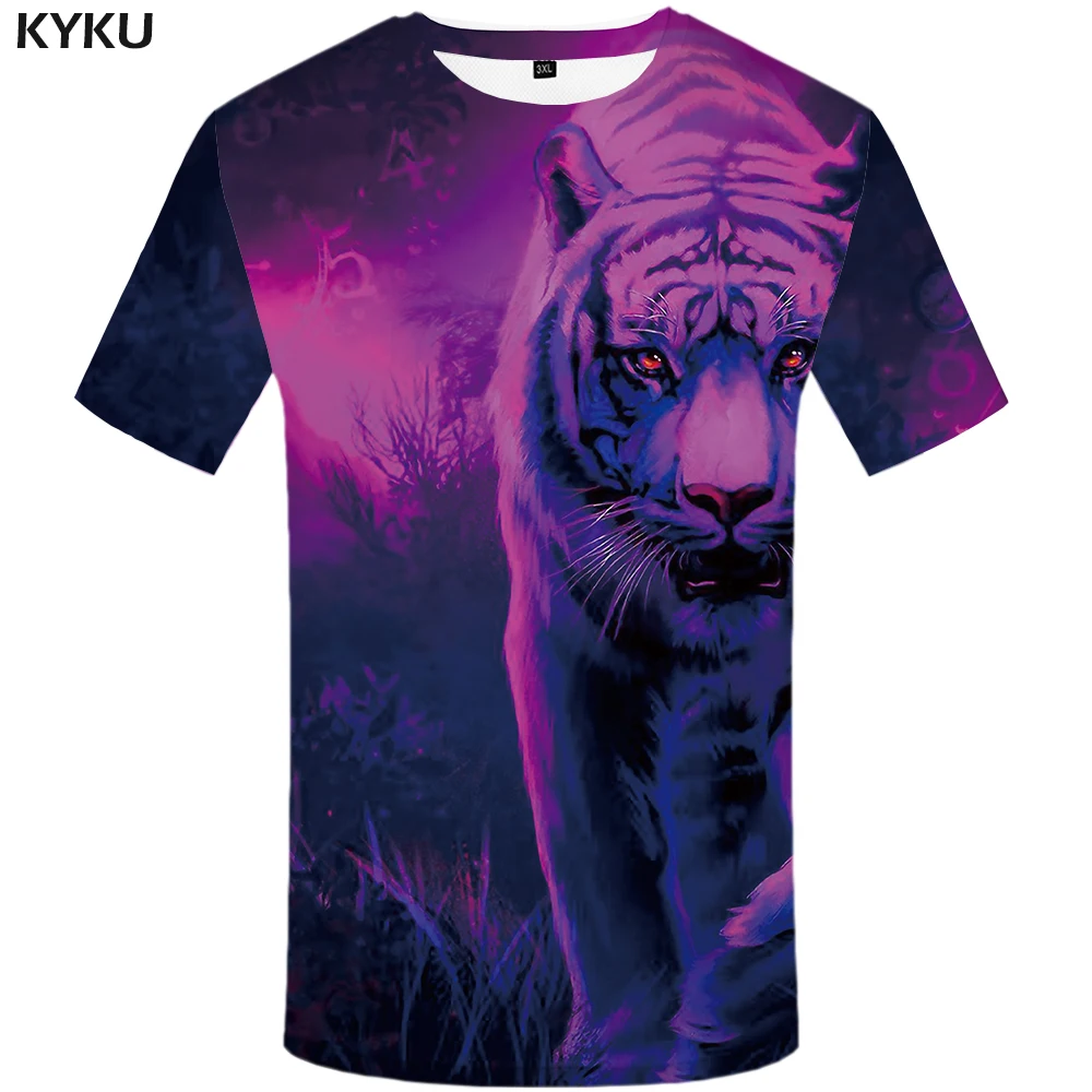 KYKU Tiger Shirt Water Clothes Animal T-shirt Funny T Shirts 3d T Shirt Men 2018 Summer Short Sleeve Mens Clothing New KYKU Tiger Shirt Water Clothes Animal T-shirt Funny T Shirts 3d T Shirt Men 2018 Summer Short Sleeve Mens Clothing New