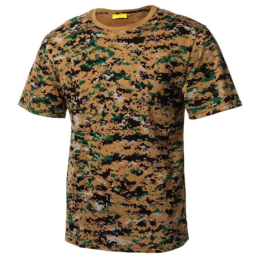 Woodland Digital Refire gear Военная камуфляжная футболка Для мужчин чулочно-носочные изделия US армейская тактическая футболка лето быстросохнущая дышащая мужская футболки - Цвет: Woodland Digital
