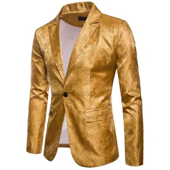 

European and American men's suits Palace style dark lines design fashion one button with a slim men's suit