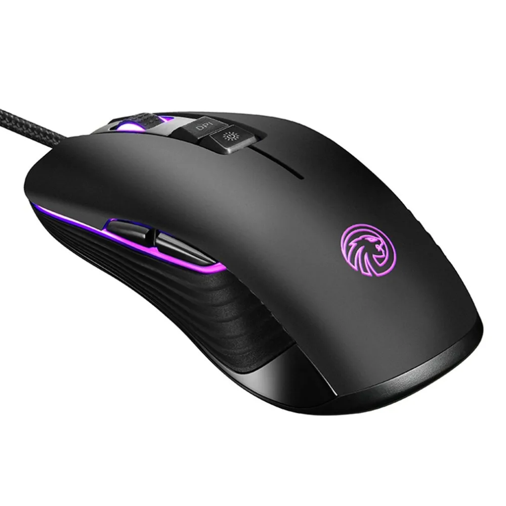 

FMOUSE F600 RGB Game Mouse 5000 DPI Optical Wired Programmable E-sports Mice Ergonomics with 9 keys Five-speed shift PC Game