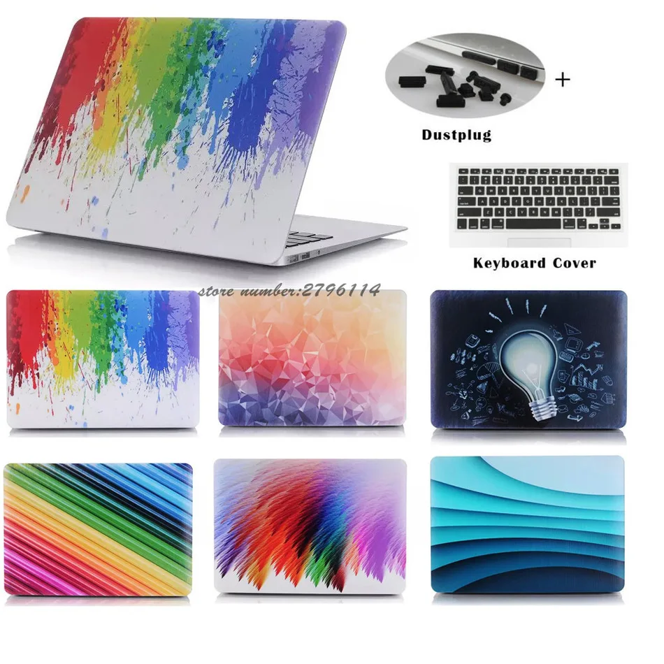 

2016 Notebook Cover Rainbow Case For Apple Macbook Air 13 Case Air 11 Pro 13 Retina 12 13 15 Laptop Bag For Mac Book Pro 13 Case