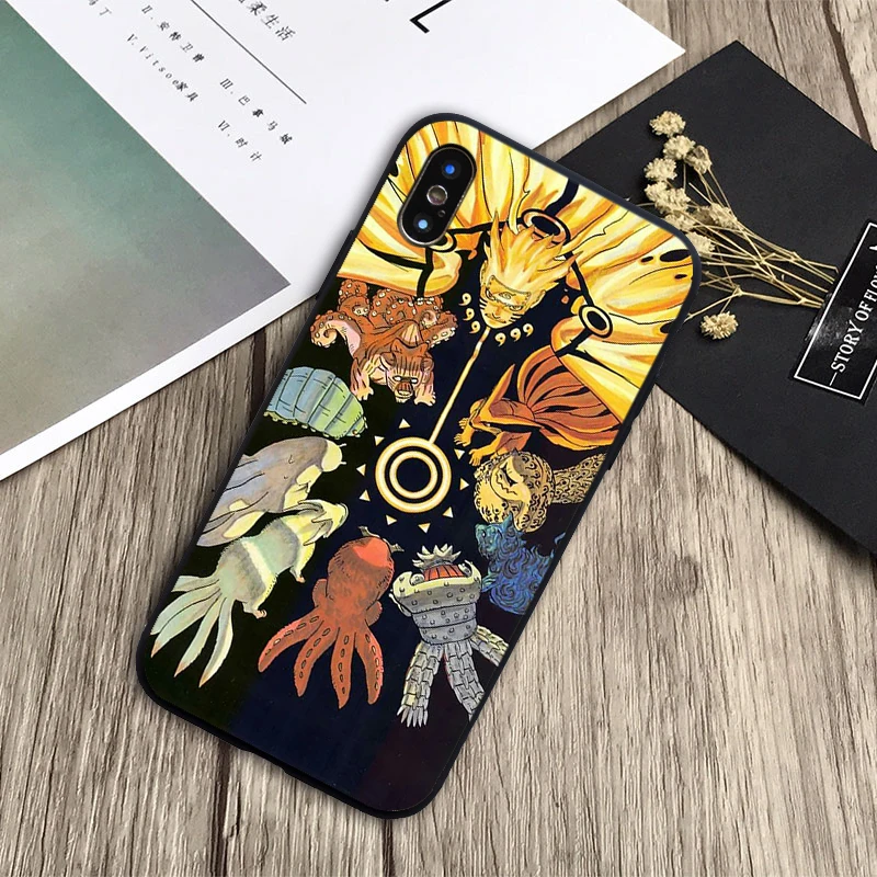 Hokage Naruto Kakashi чехол для японского аниме мягкий силиконовый черный телефона iPhone 6