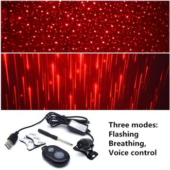 

USB LED Car Atmosphere Ambient Star Light DJ RGB Colorful Music Sound Lamp Christmas Interior Decorative Light Car Accessories