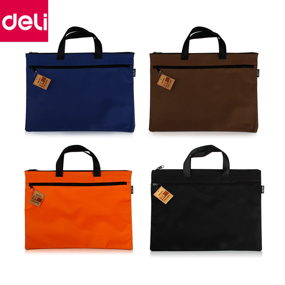 Deli 1pcs A4 Size Big Capacity Document Bag Organizer Bag Business