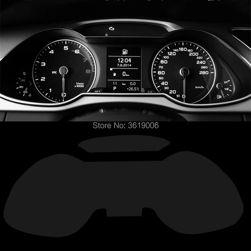 

TOMMIA For Audi A4L 09-16 Screen Protector HD 4H Dashboard Protection Film Anti-scratches Car Sticker