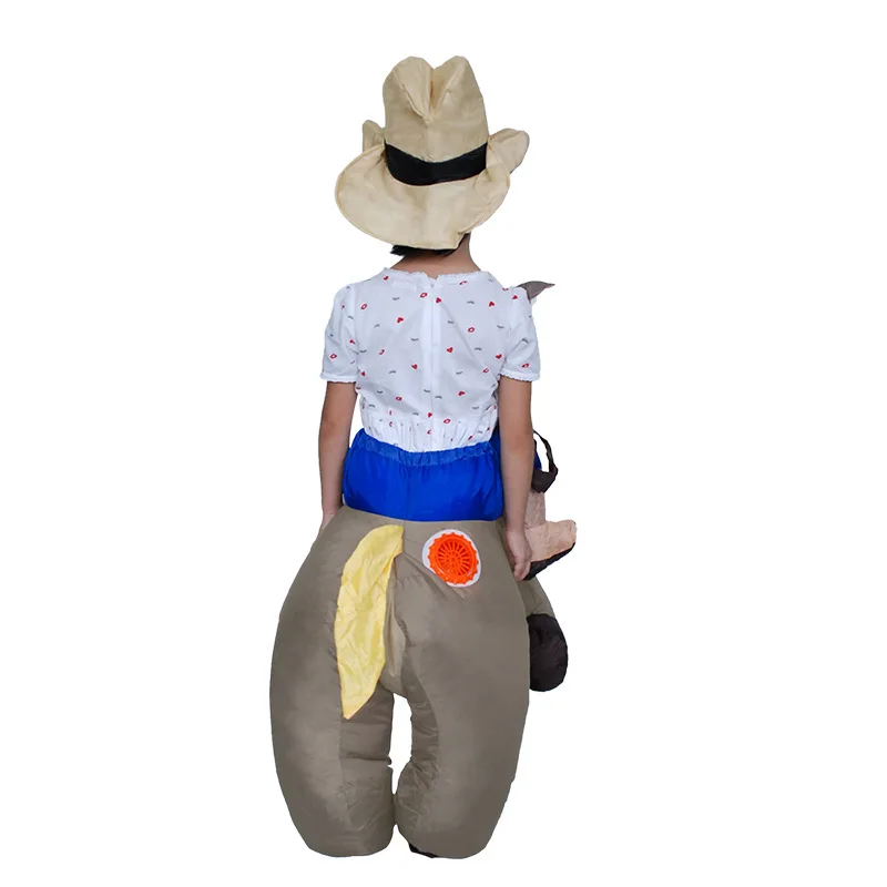 Coshome Adult Kids Inflatable Sumo Unicorn Dinosaur Costumes Cowboy  AirSuits Fancy Halloween Party Clothing (15)