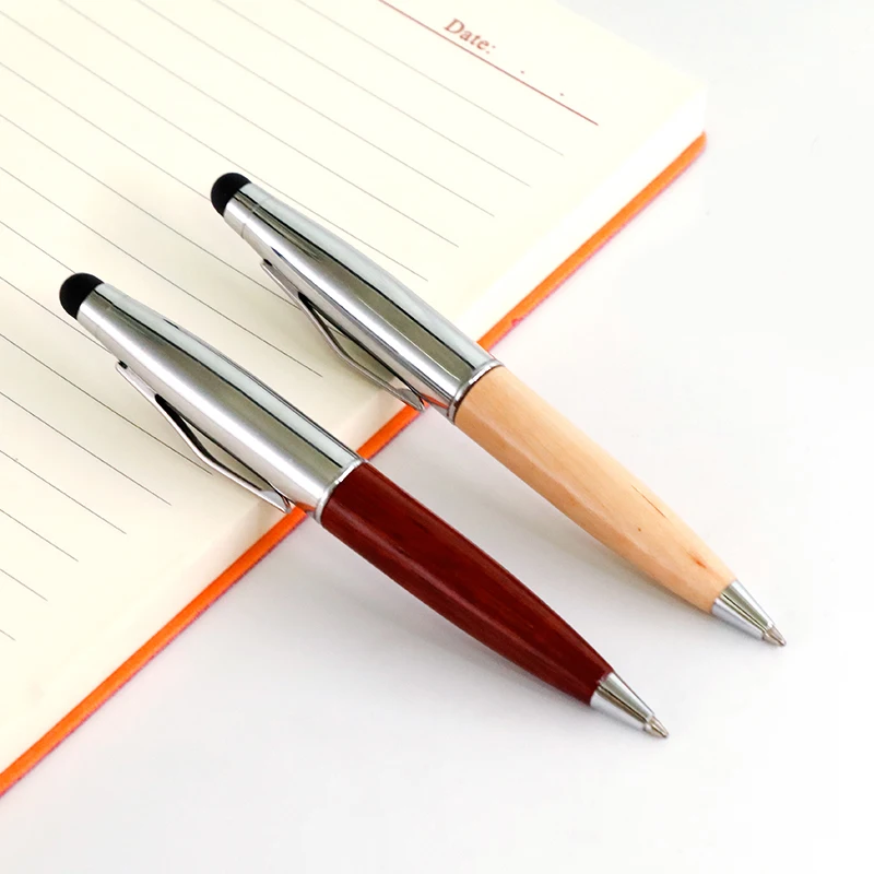 

Mini Short Wood Stylus Rotating Ballpoint Pens 1pcs 113mm Cute Gift Pens School Office Supplies Customized Engrave Accept