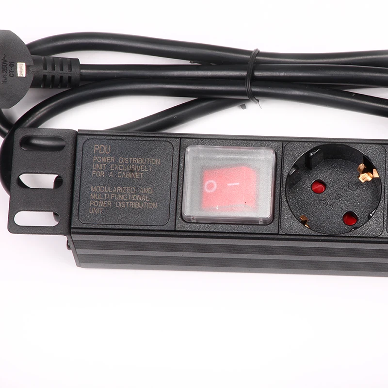 Tomadas de Plugue da ue Cabo de Extensão Tomada de Parede Cabo de Alimentação Soquete com 2 V-250 v Power Charge m Plugue Adaptador Tira Pdu 1u 8 16a 220 6 DA UE 220 V-250 V Power Charge