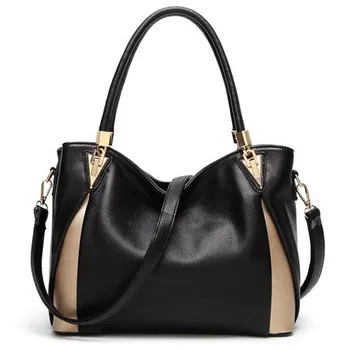 

Shoulder Bags 2018 Black Luxury Handbags Women Bags Designer Casual Tote PU Leather Famous Brand Kabelky Soild Bag Classic
