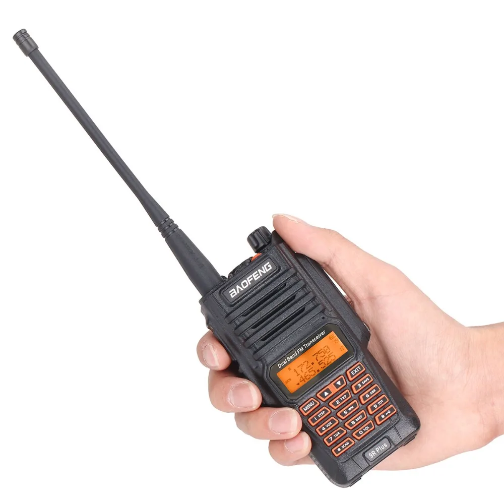 Baofeng UV-9R плюс влагонепроницаемые Walkie Talkie 8 Вт двухстороннее радио Двухдиапазонный портативный 10 км long range UV9R CB Хэм портативный Радиоприемник