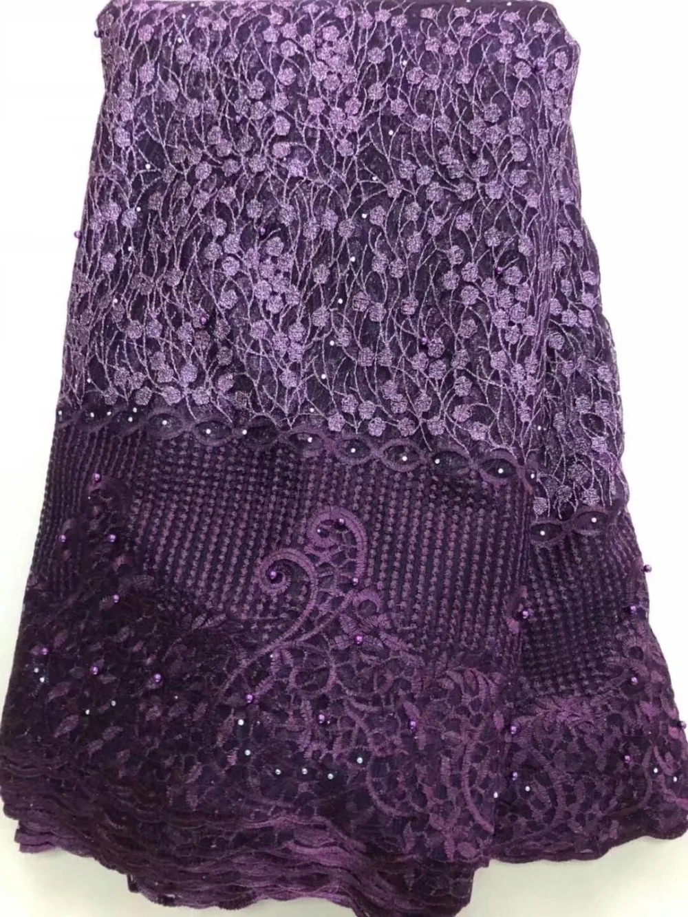 

Nigerian Lace Fabrics 2019 African French Net Lace Fabric Embroidered Tulle Mesh Lace Fabric African Fabric Dress