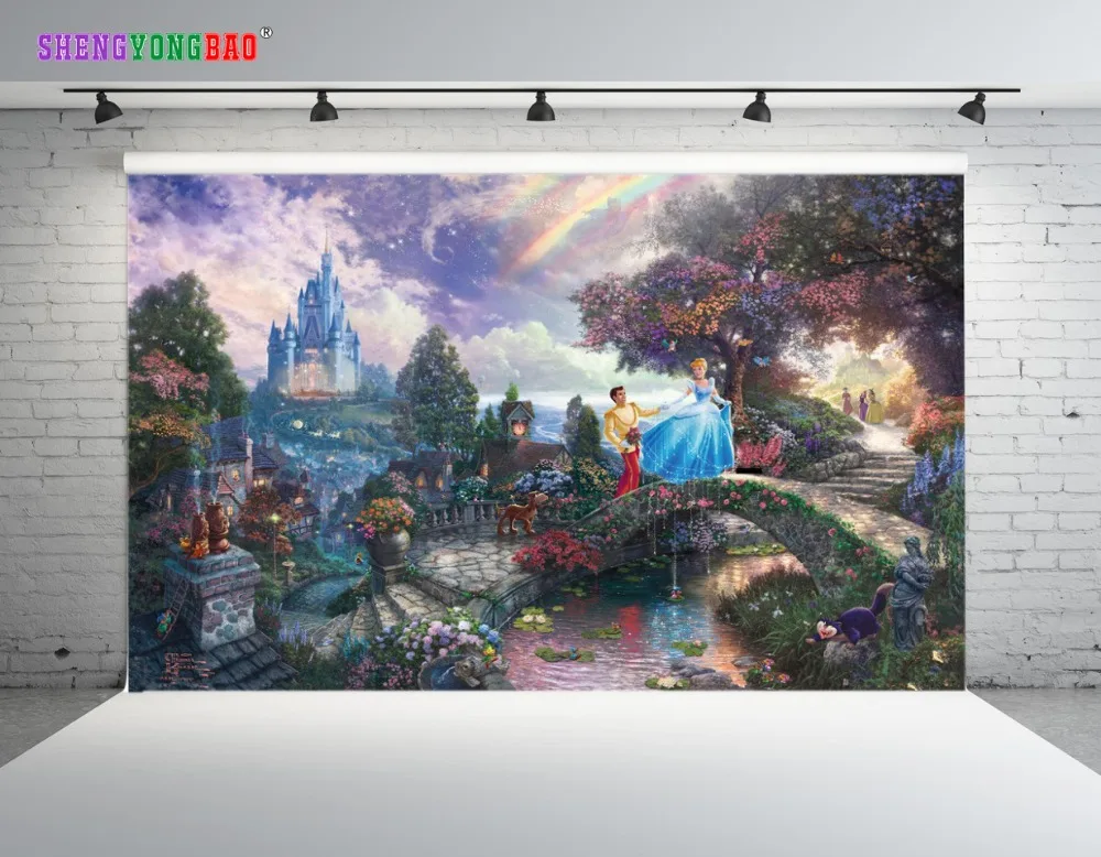 

SHENGYONGBAO Vinyl Custom Fairy tale Backdrops for Photography Vinyl Comic Cartoon Photo Studio Background 80510-13