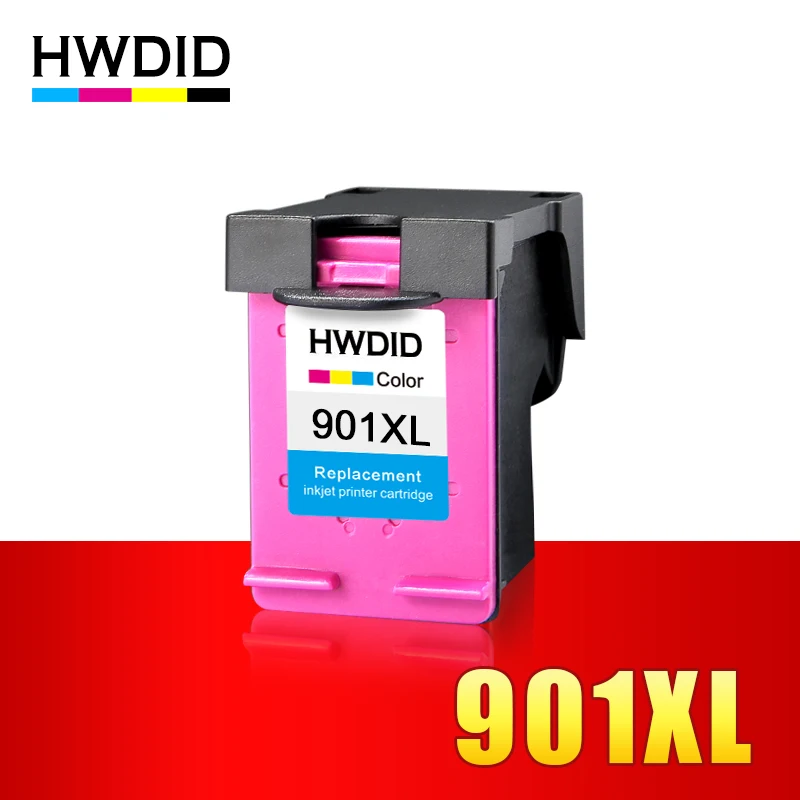 

HWDID 901XL Refilled Ink Cartridge Replacement for HP 901 TRI-COLOR for HP 4500 J4500 J4525 J4540 J4550 J4580 J4585J4660 J4680