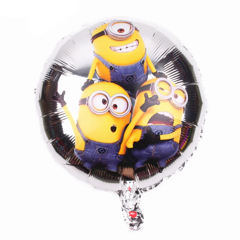 

1Pcs/lot Minions 18 inch Round Foil Helium Air Balloon Kid Toys Balloon Birthday Wedding Party Decoration Balloons