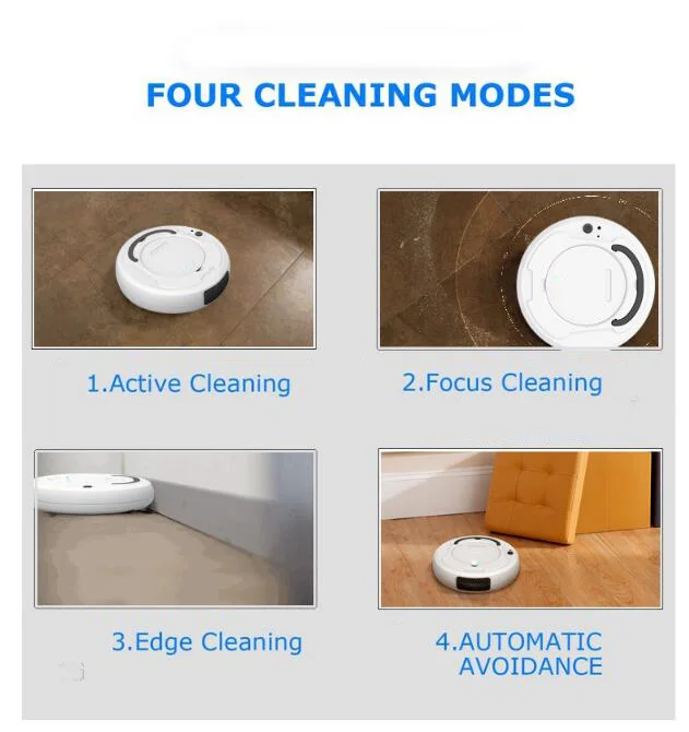 1800Pa Multifunctional Smart Robot Vacuum Cleaner 3-In-1 Auto Rechargeable Floor Sweeper Wireless Smart Sweeping Vacuum Cleaner