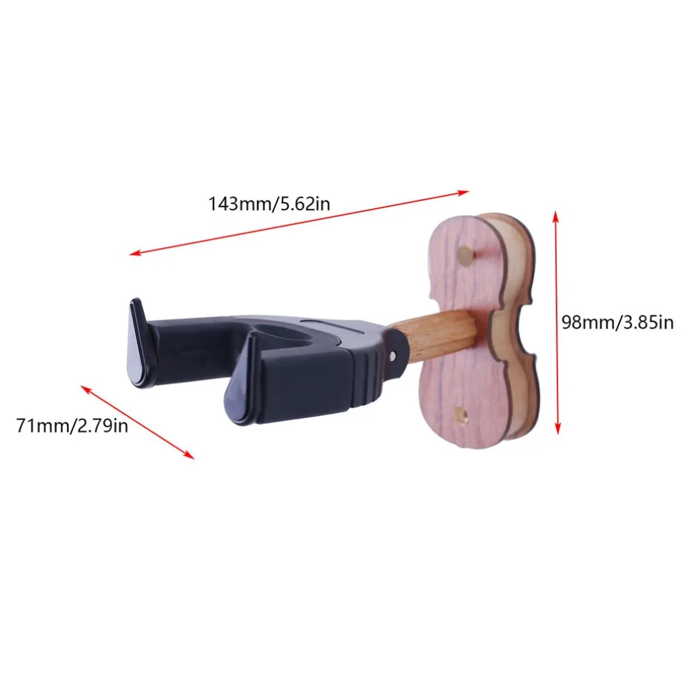 Практичный дизайн настенная Скрипка вешалка крючок прочная деревянная основа скрипка вешалка домашняя студия настенная вешалка