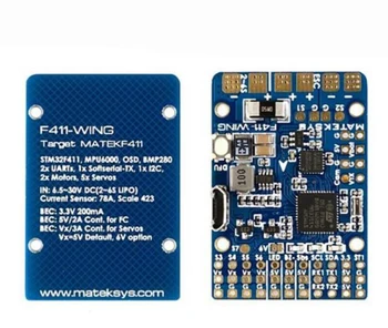 

1PC Mateksys F411-WING Flight Controller F4 Fixed Wing FC w OSD 100MHz MPU6000 BMP280 Barometer for Delta Wing Drone Spare Parts