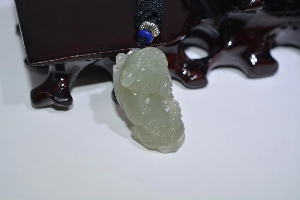 XinJiang HeTian Jade подвеска, Прямая поставка, счастливый амулет, пара влюбленных, отважных солдат, ожерелье для мужчин и женщин с цепочкой