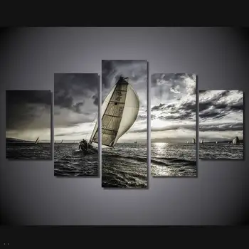 

Hd Printed Sea Sailing Clouds Painting Canvas Print Room Decor Print Poster Picture Canvas Free Shipping/91183