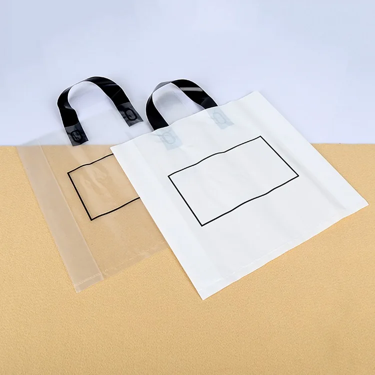 

50pcs Large Gift Bag With Handles Clothes Books Packaging Plastic Bags Present Bag for Jewelry/Boutiques Shopping Bag Wholesale