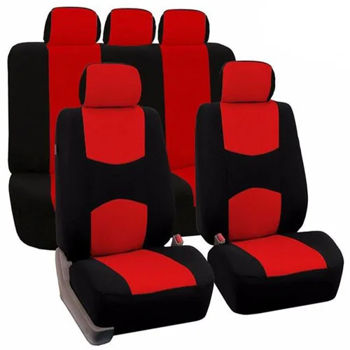 Высокое качество универсальный чехол для автомобильных сидений(полный комплект) Универсальный подходит для большинства автомобильных чехлов аксессуары для интерьера 6 цветов чехлы для сидений - Название цвета: 9pcs red