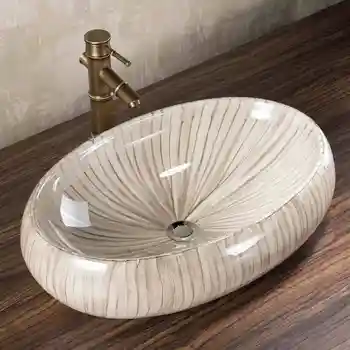 

Oval Bathroom Cloakroom porcelain wash basin sink ceramic basin sink Counter Top Wash Basin bathroom ceramic Sink Washing basin