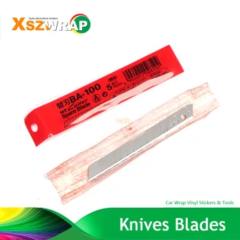 

8*0.9cm 5Pcs NT Japan Knife 45 Degree Blades Metal Utility Sharp Knife Replacement Blade