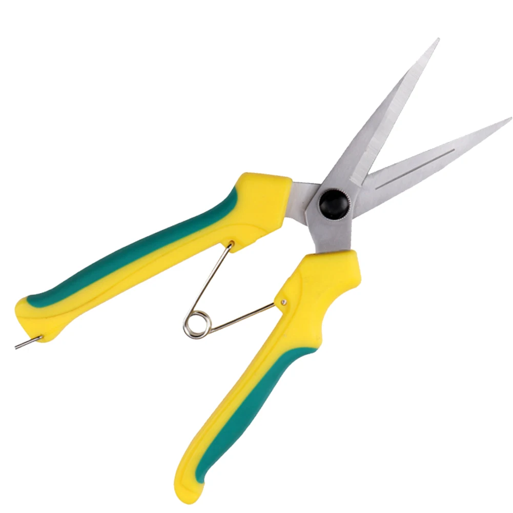 

Durable Fruit Picking Scissors Rubber Handle Cut Non Slip Gardening Tools Accessories Trim Portable Straight Mouth Home Tree