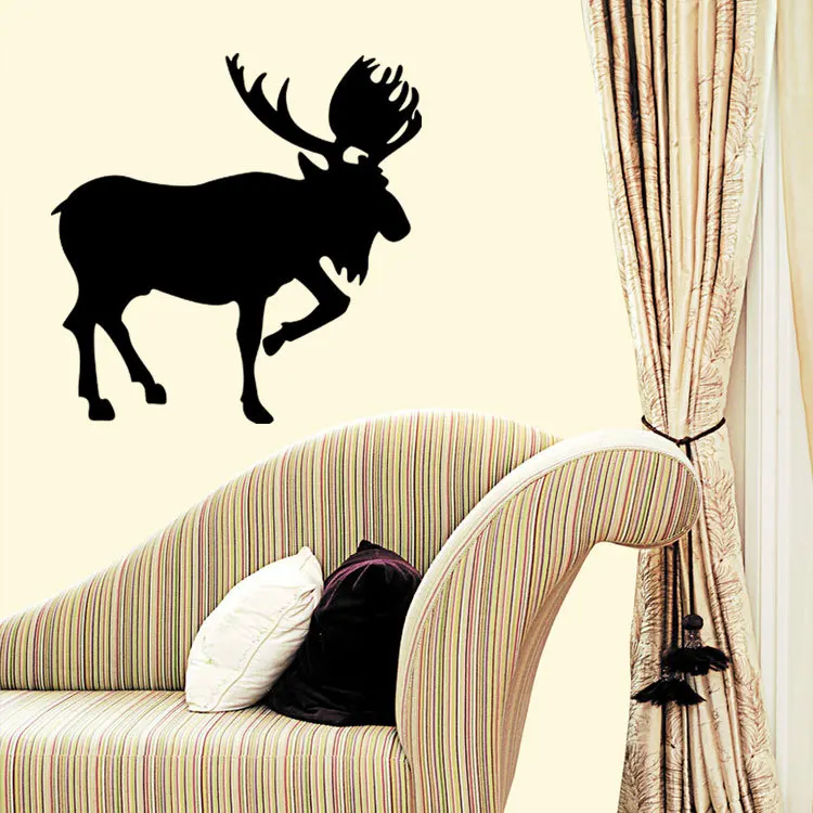 Home decoration Large Reindeer Wall sticker Removable waterproof window