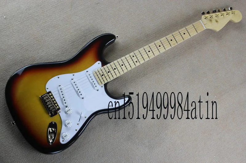 

Free Shipping Top Quality Newest Custom body stratocaster Electric Guitar Golden Hardware In Stock