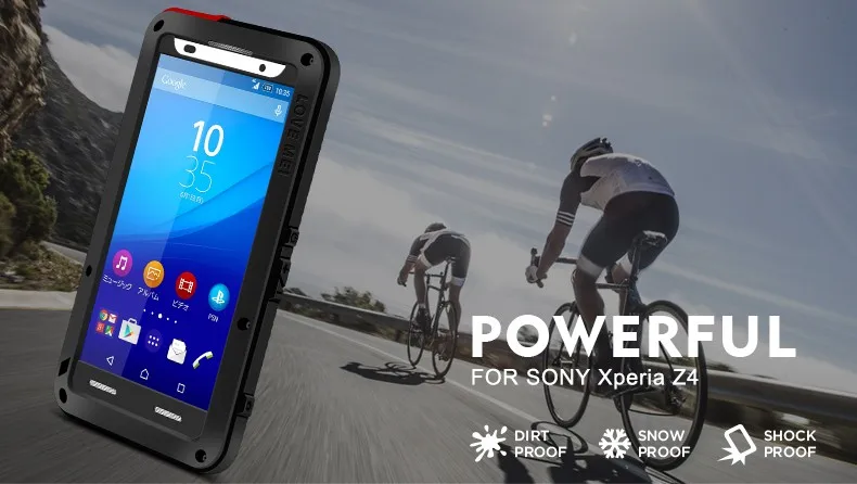 LOVE MEI Алюминиевый металлический чехол для sony Xperia Z4/Z3 Plus/Z3+ Dual E6533 защитный противоударный водонепроницаемый чехол для Xperia Z4