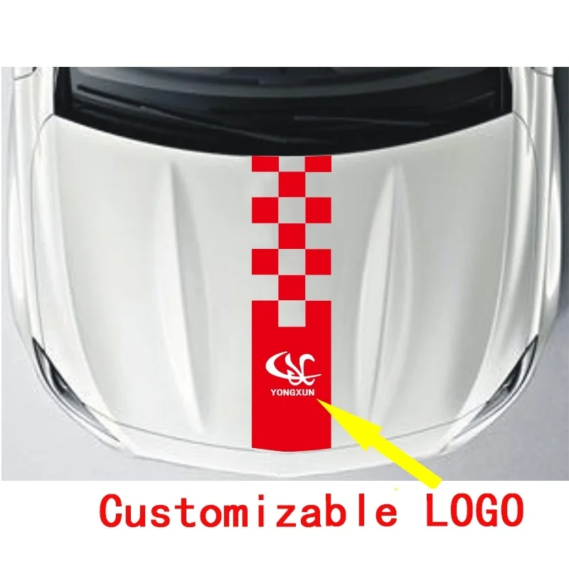 For YONGXun Gloss Auto Car head Car Sticker Racing Stripe
