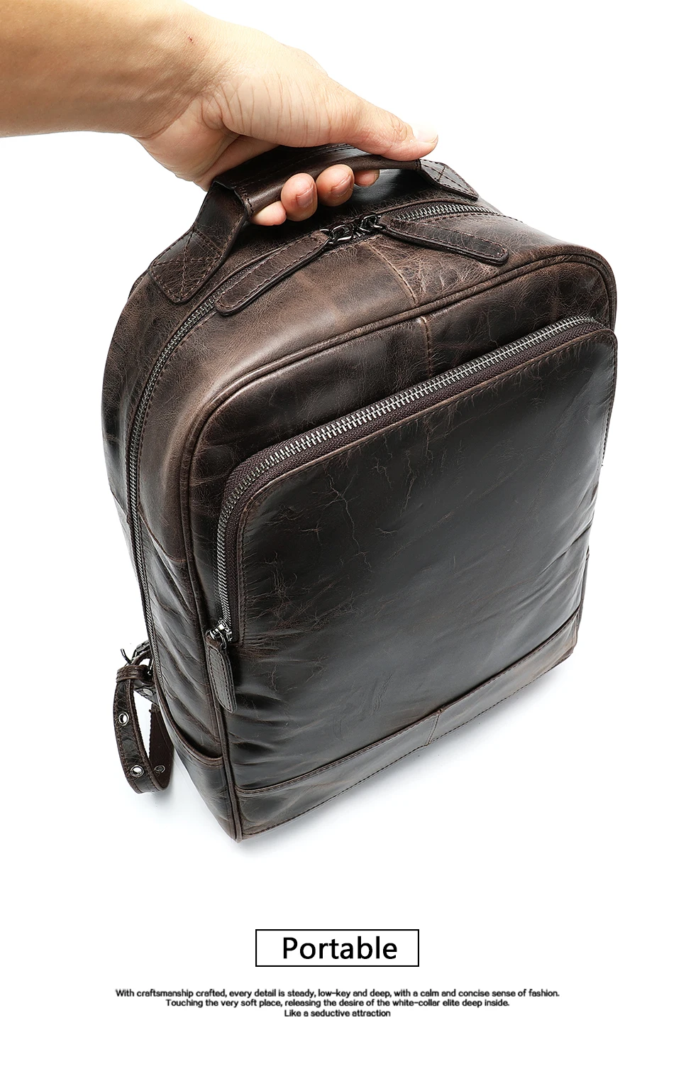 Мужской рюкзак WESTAL из натуральной кожи, мужской рюкзак для ноутбука, мужской рюкзак, кожаная сумка для путешествий, Мужская дизайнерская сумка на плечо