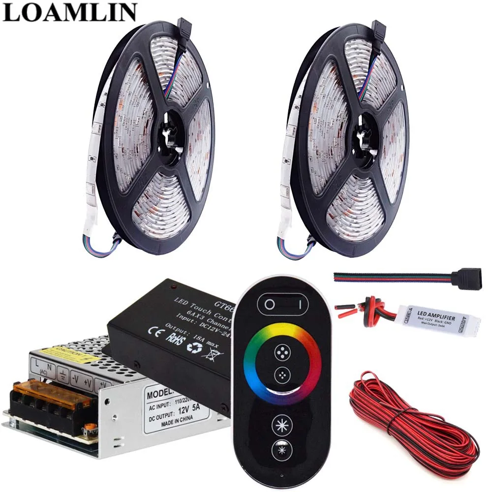 SMD5050 30 светодиодов/м RGB Светодиодные полосы света CT666 светодиодный контроллер