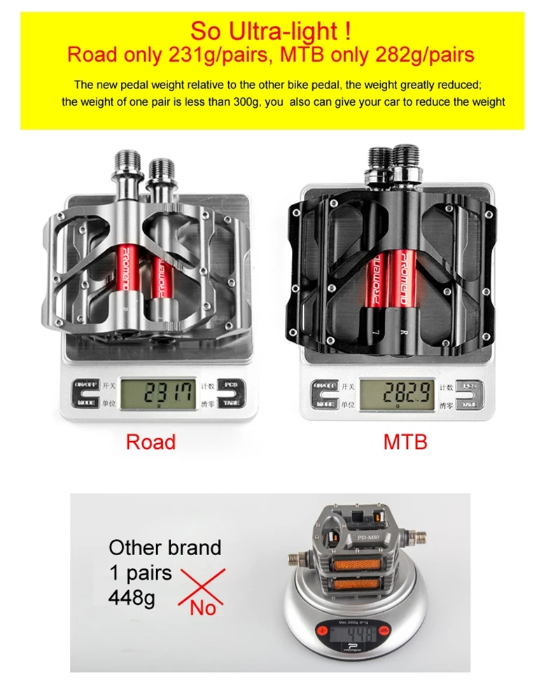 Promend 1 пара 9/16in подшипники велосипедные педали Алюминий свет Вес педаль горного велосипеда аксессуары для горных велосипедов