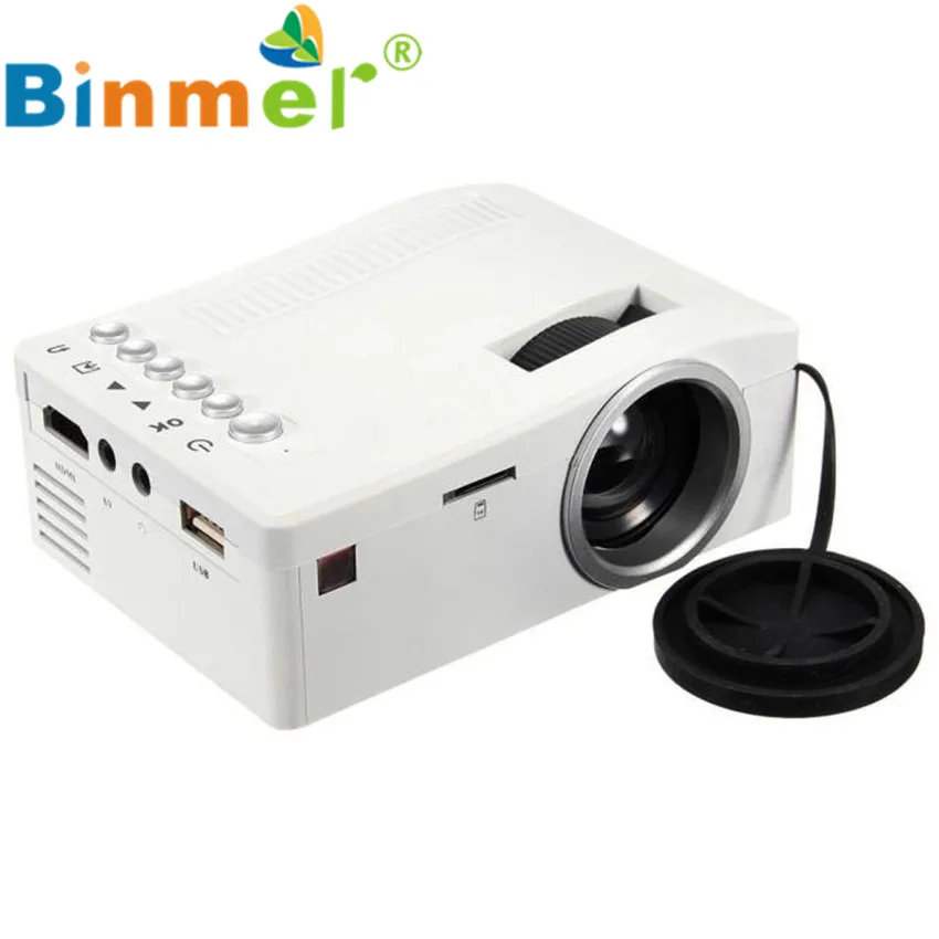 

48LUX Brightness 1080P HD LED Home MulitMedia Theater Cinema USB TV VGA SD HDMI Mini Projector EU US Plug